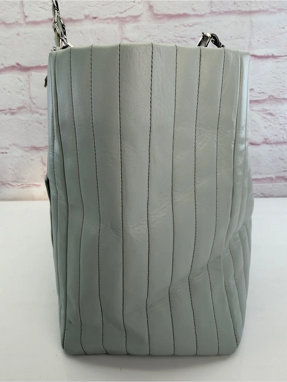 Chanel Mademoiselle Vertical Quilt Tote
